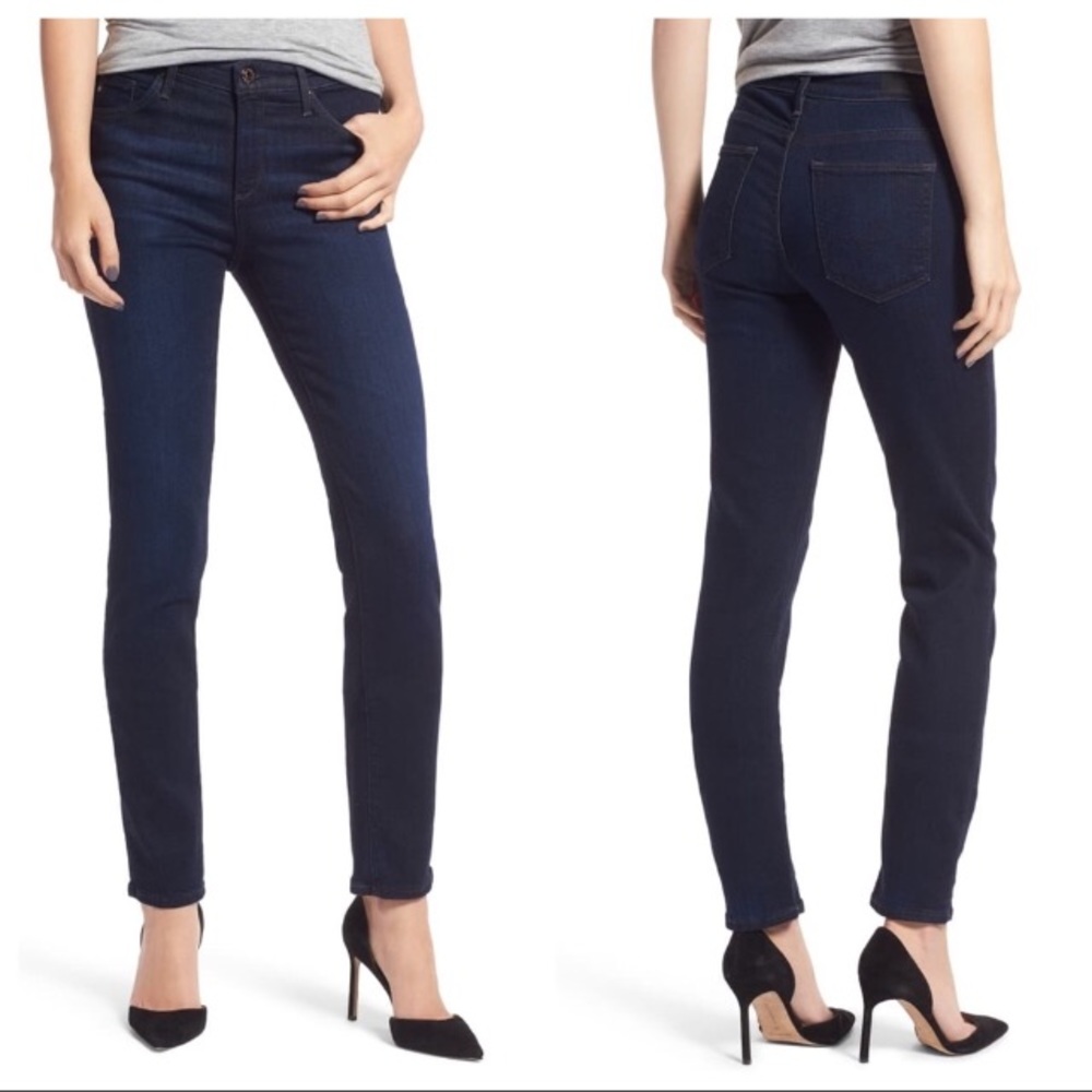 AG Prima Ankle Mid Rise Skinny‎ Dark Jeans Women’s Sz 28